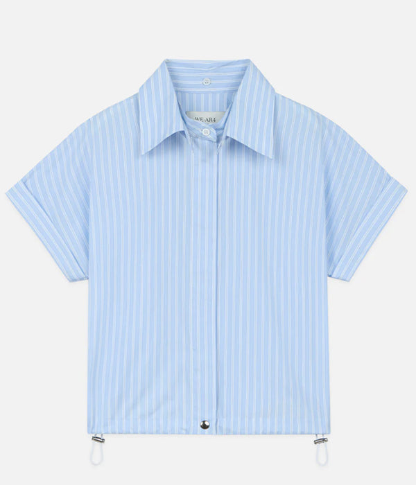 The Bungee Shirt - Pale Blue Stripe