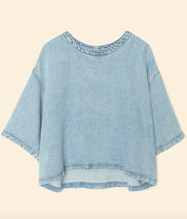 Austin Denim Top - Atlantic