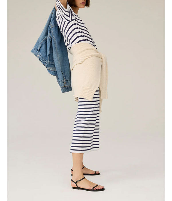 The Perfect Tee Dress - Navy Stripe