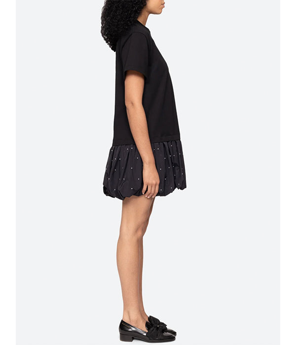 Alberta Combo Dress - Black