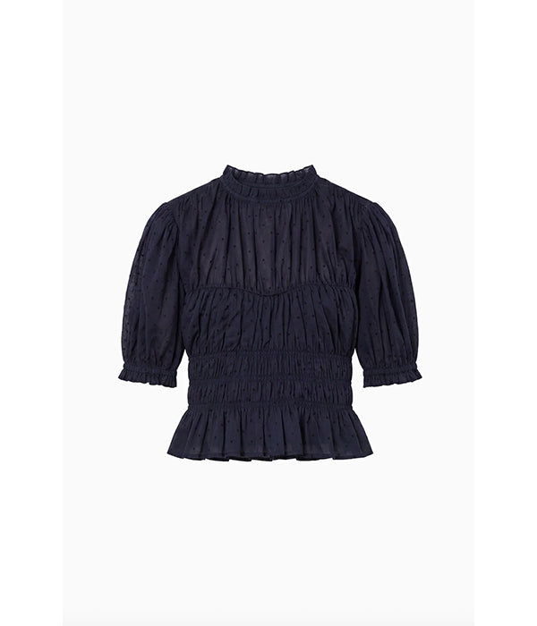 Rae Short Sleeve Top - Midnight