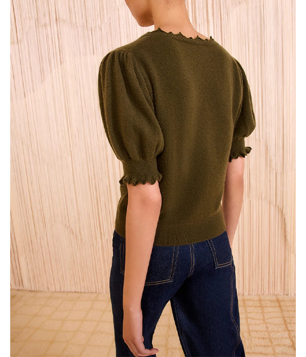 Polline Short Sleeve Top - Hunter