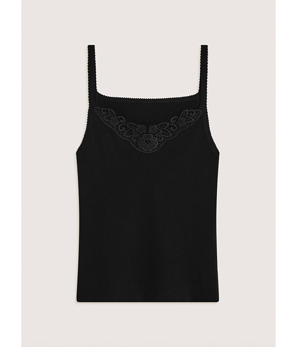 Posy Tank - Black