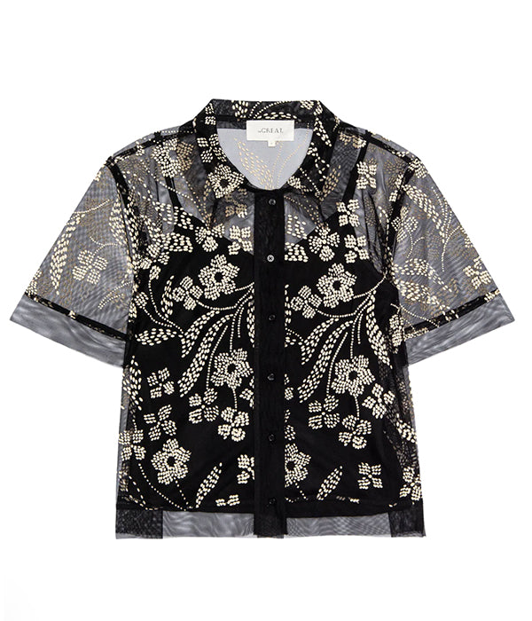 The Cotillion Top - Brocade Floral