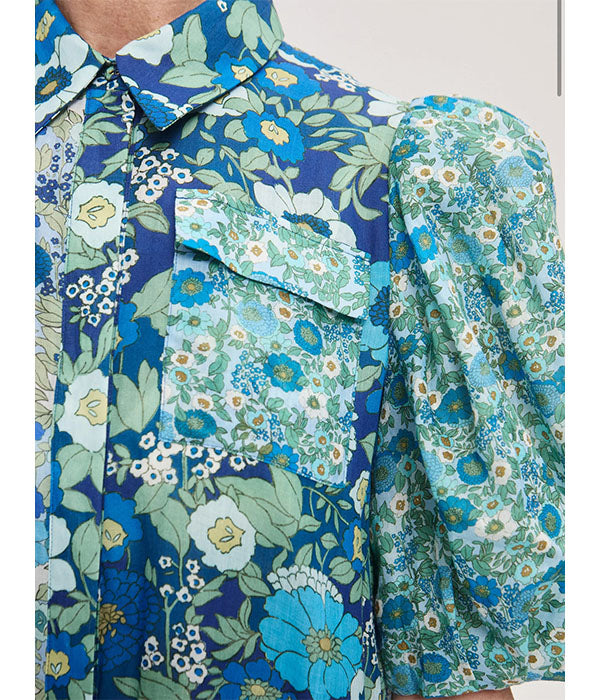 Sacha Shirtdress - Blue