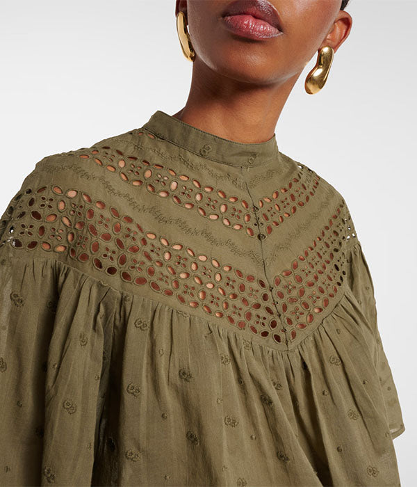 Mikki Blouse - Military Green