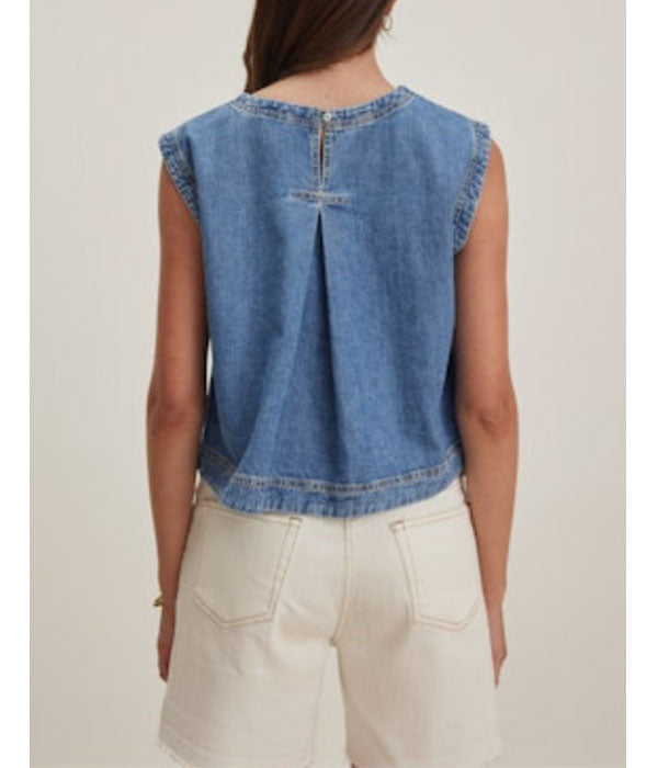 Loren Denim Top - Indigo