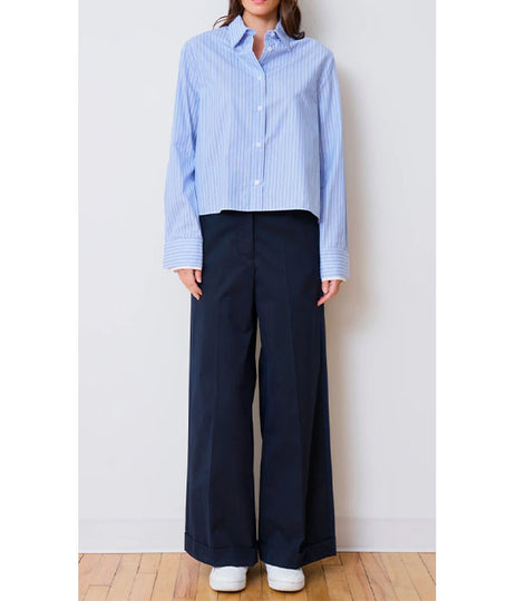 The Sherri Shirt - Blue Stripe