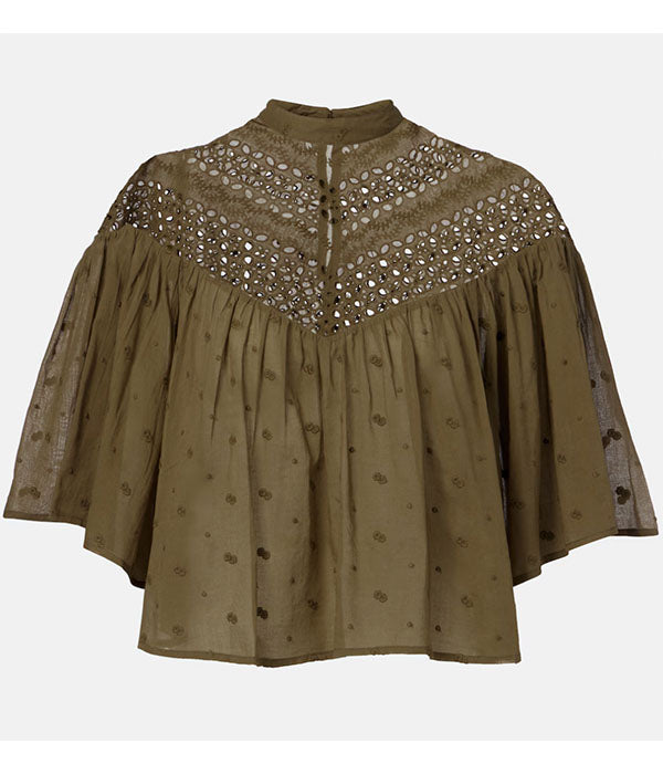 Mikki Blouse - Military Green