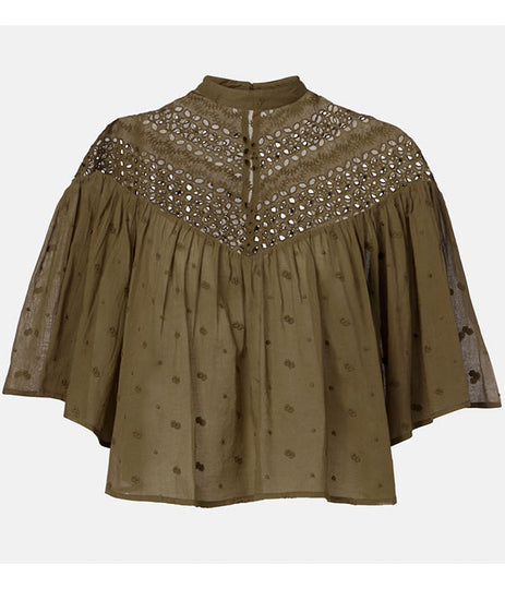 Mikki Blouse - Military Green
