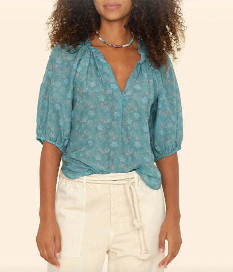 Jules Top - Aqua Teal