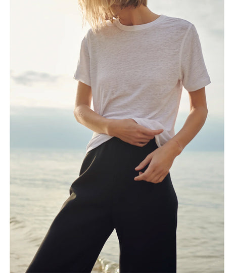 The Linen Perfect Tee - White.