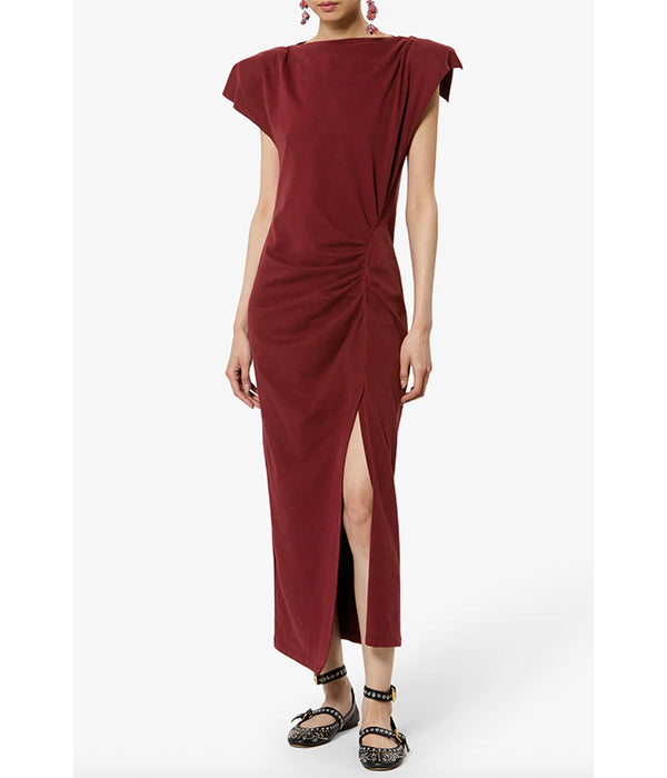 Nadela Dress - Dark Burgundy