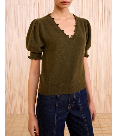 Polline Short Sleeve Top - Hunter