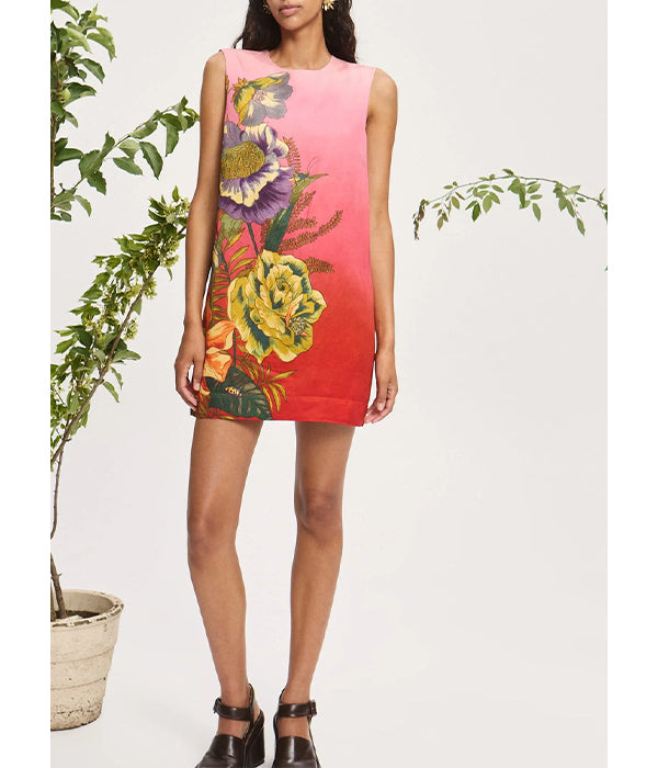 Inez Mini Dress - Pink Ombre