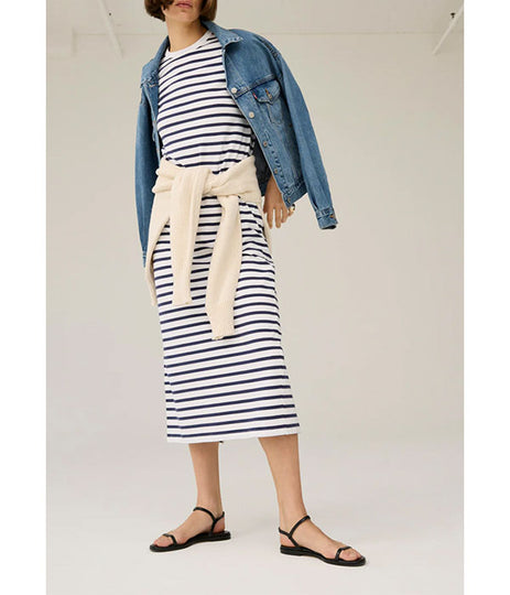 The Perfect Tee Dress - Navy Stripe