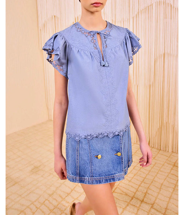 Effie Top - Chambray