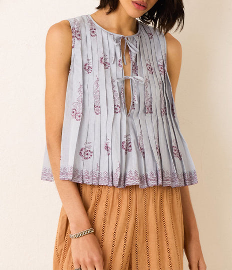 Rhoe Top - Pansy Sky