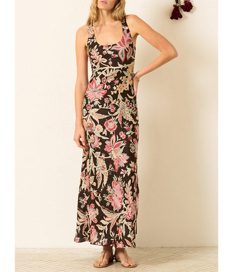 Adele Silk Dress - Terra Floral