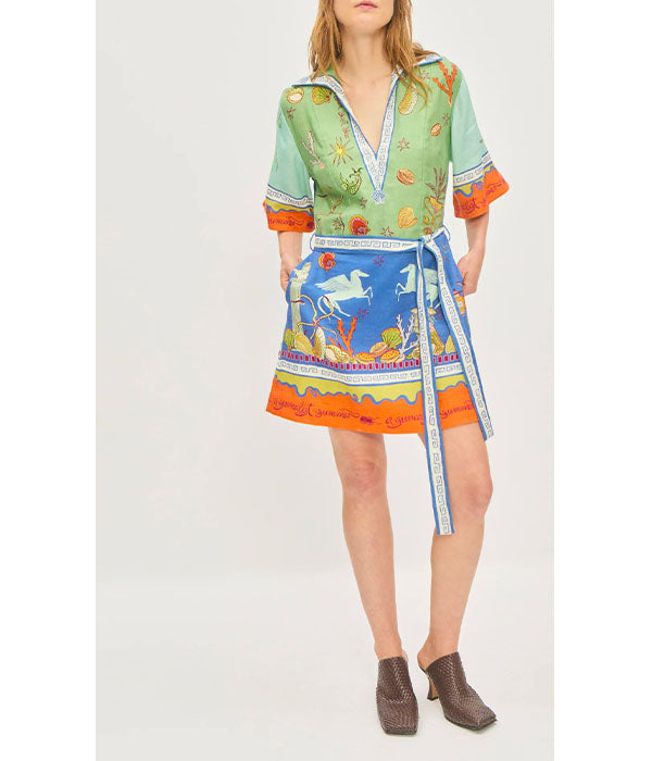 Surrealist Summer V Mini Dress