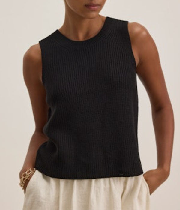 Muna Knit Top - Black