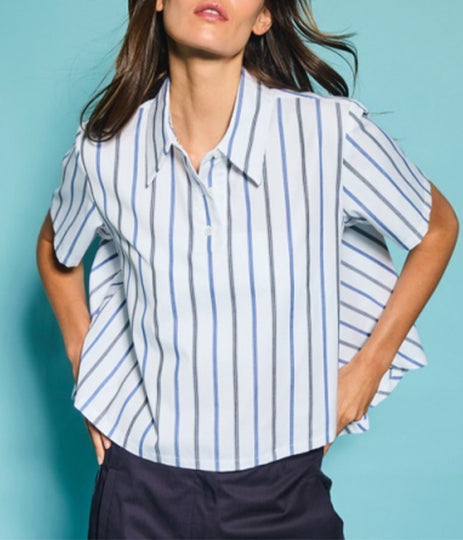 The Crew Shirt - Navy Multi