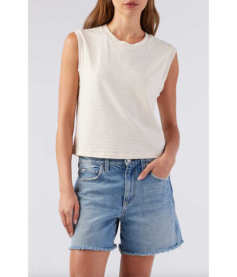 Sleeveless Babe Tee - Natural