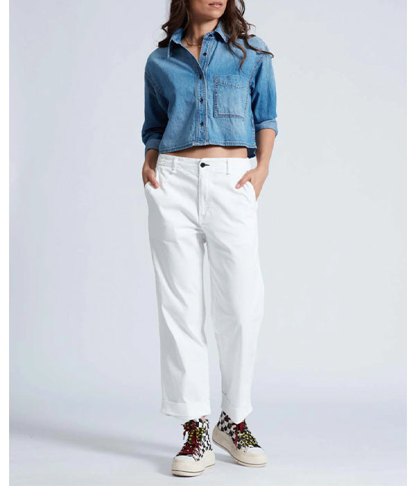 Cropped Denim Shirt - Muse