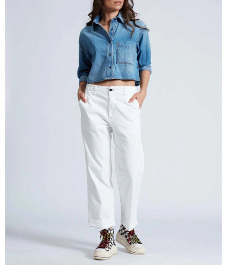 Cropped Denim Shirt - Muse