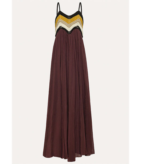 Dress With Crochet Bodice - Bamboo