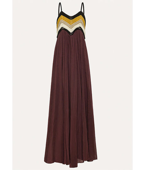 Dress With Crochet Bodice - Bamboo