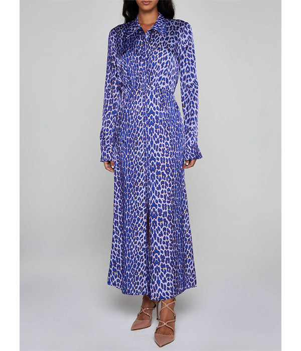 Midi Dress - Twilight Leopard