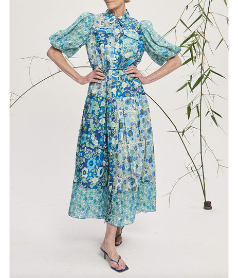 Sacha Shirtdress - Blue