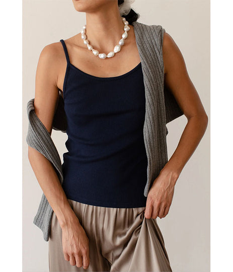 The Spagetti Rib Tank - Navy