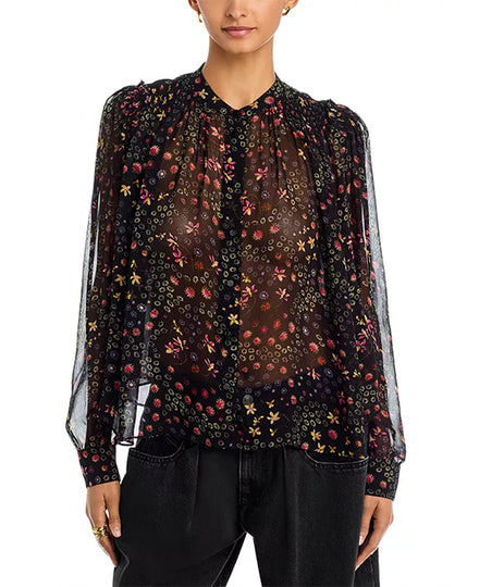 Florine Top - Black/Ecru