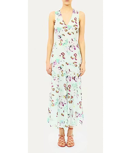 Elowen Silk Dress - Oasis