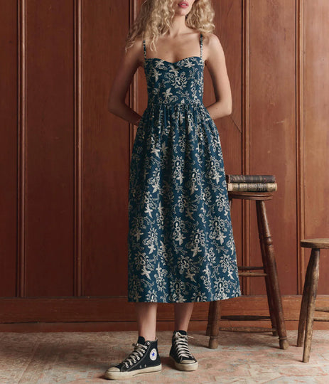 The Verse Dress - Indigo Bandana