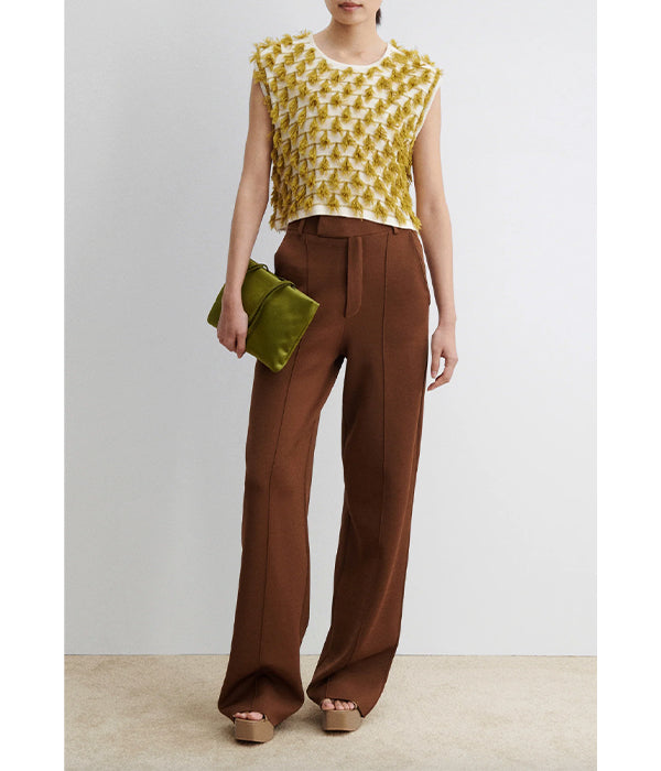 Hazlitt Top - Cream/Mustard