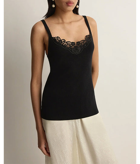 Posy Tank - Black