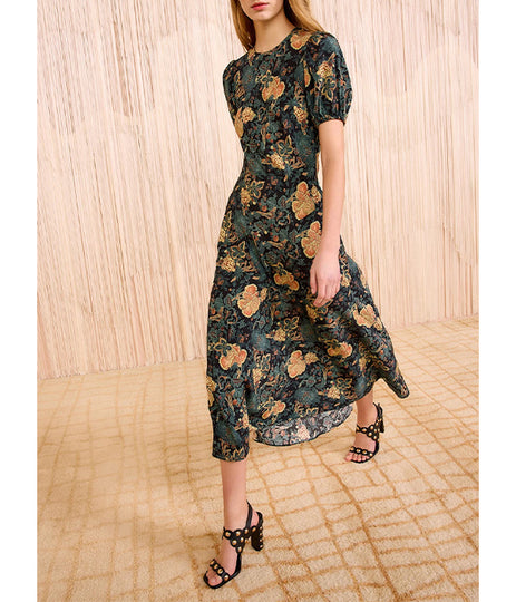 Ines Midi Dress - Nuit