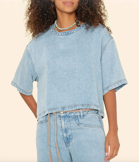 Austin Denim Top - Atlantic