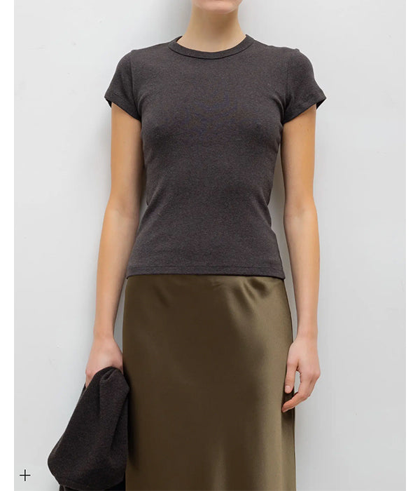 Nando Slim Fit Tee - Hickory Melange
