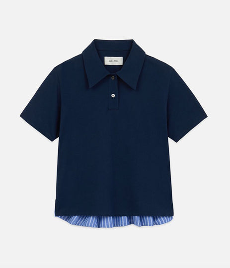 The Media Polo - Navy Multi
