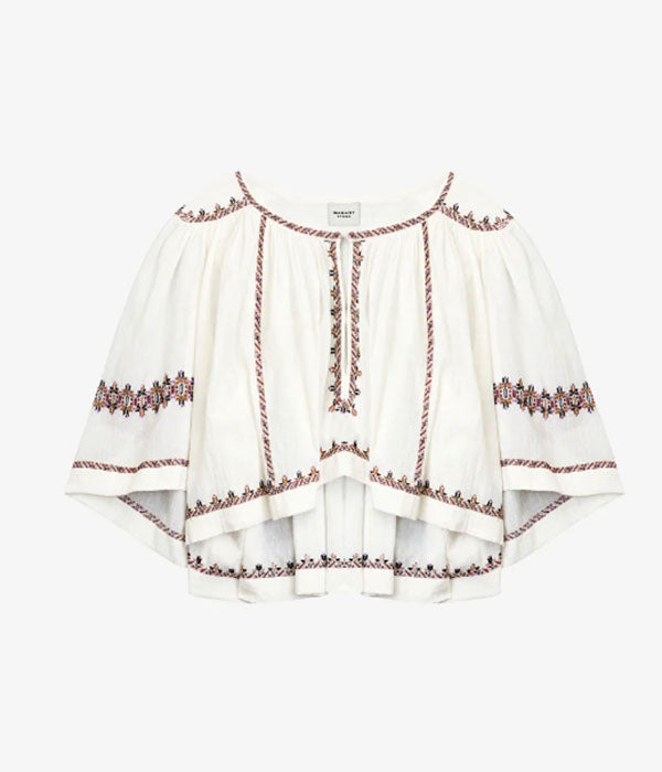 Felicity Top - Ecru/Ochre