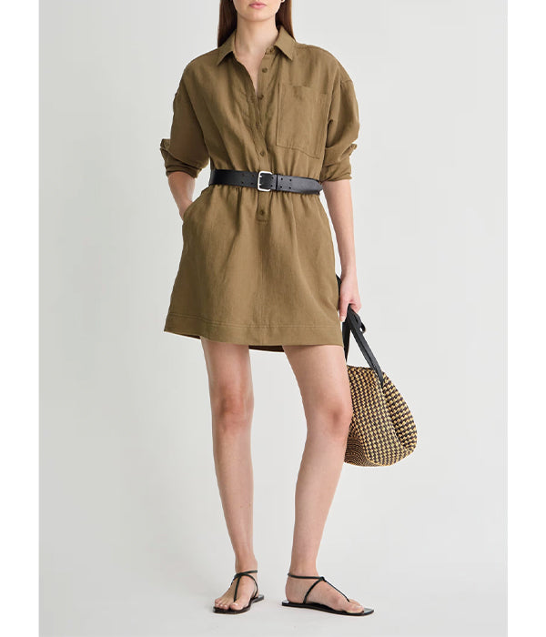 Kora Mini Dress - Tobacco