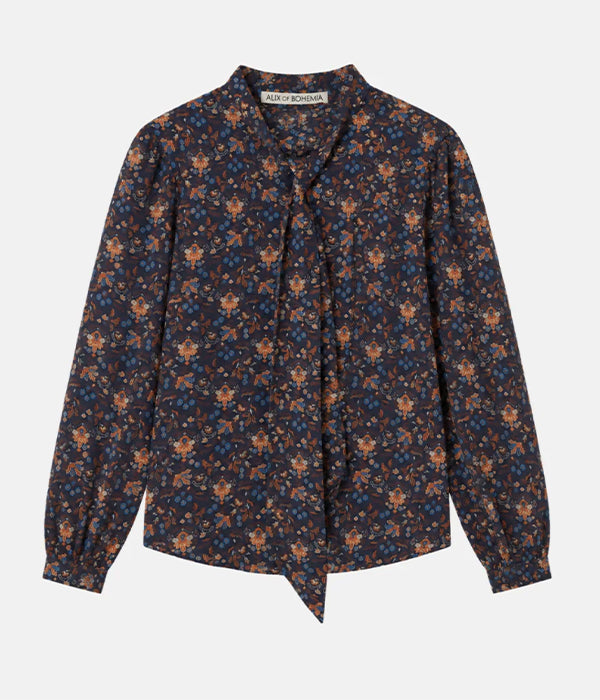Molly Indigo Kilim Shirt - Blue Topaz