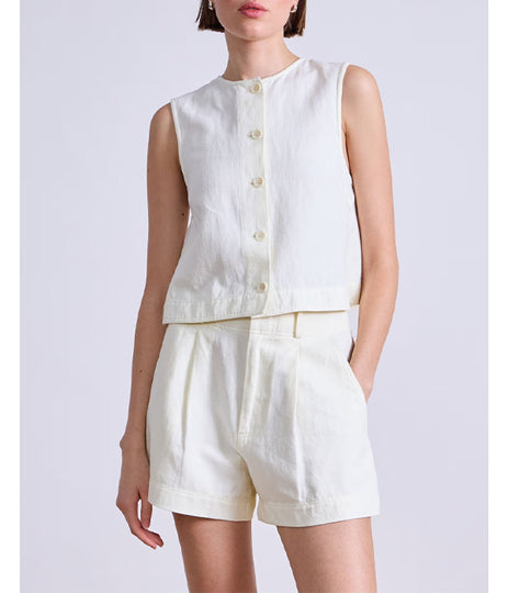 Godet Tank - Cream