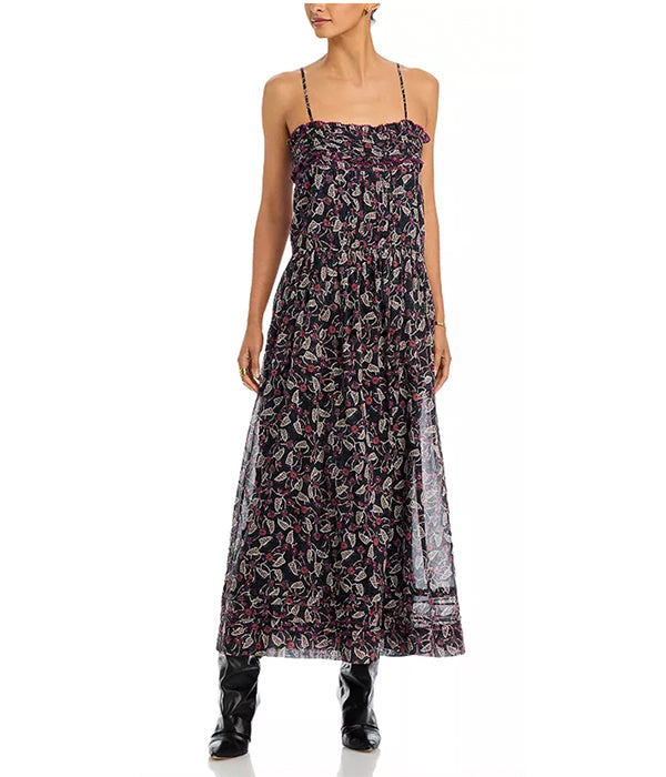 Demy Dress - Black/Raspberry