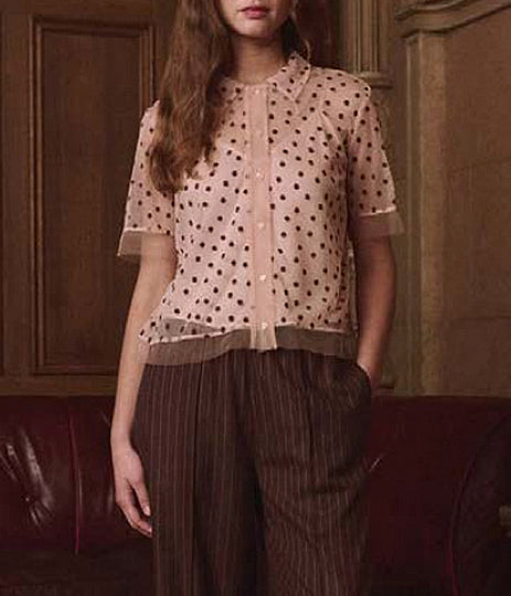 The Cotillion Top - Pink Dot
