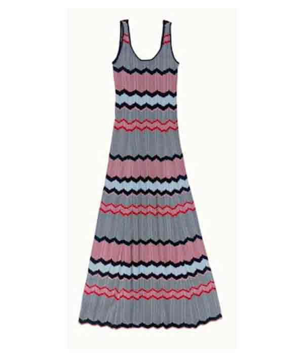 Valentina Dress - Zig Zag Stripe